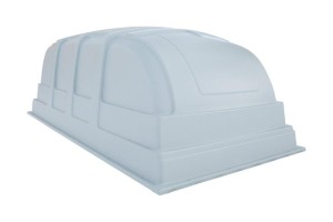 Plastlock Jaxal 3310x1560x1250 mm (GRÅ, mech. 2 fjädrar L182)